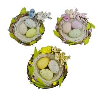 Assorted 4" Decorative Nest with Eggs by Ashland® | Michaels Stores