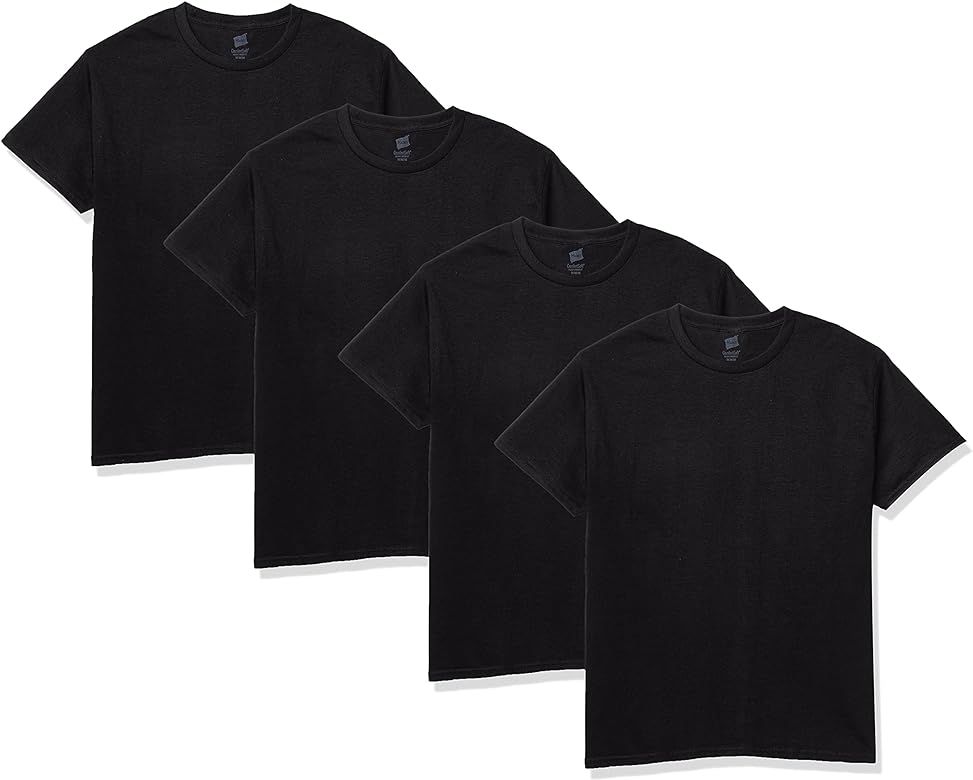 Hanes Men's Essentials Short Sleeve T-shirt Value Pack (4-pack) | Amazon (US)