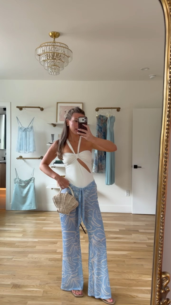 white one piece with blue cover up pants  Cupshe swim and resortwear for tropical vacations! 

use code: Chic & enjoy 15% off on orders $70 & enjoy 20% off on orders $135+ 
Electric picks code: emerson20
divi: emerson15

Wearing my usual smalls in both

Summer
Vacation
Beach
Poolside
Swimsuit
One piece
Bikini
Coverup
Resortwear
Destination

#LTKSeasonal #LTKTravel #LTKgrwm