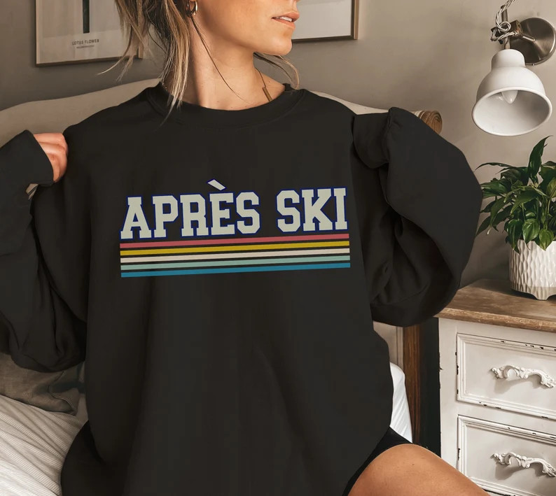 Retro Après Ski Sweatshirt, Apres Ski Sweater, Winter Skiing Sweatshirt, Vintage Winter Sports S... | Etsy (US)