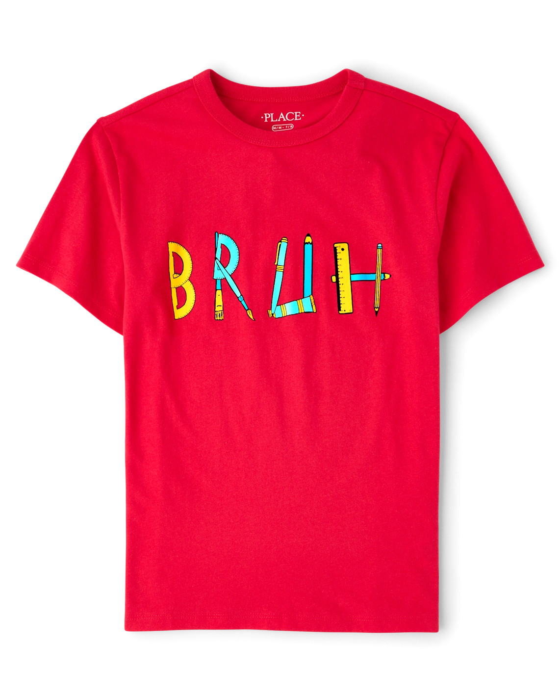 Boys School Bruh Graphic Tee - red | The Children's Place