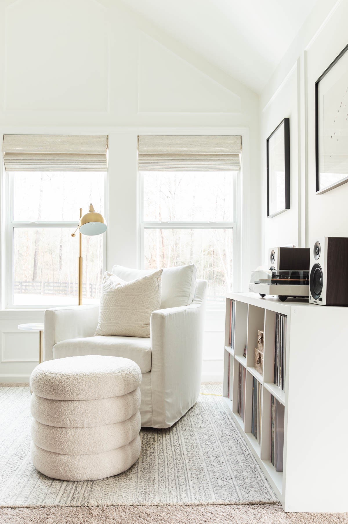 I just updated my vinyl listening / reading nook corner of the bedroom to a new cabinet to better hold my growing record collection. The record cabinet has enough space to hold all of my vinyls and supplies, along with a few happy aesthetics. home decor vinyl collection bedroom decor music room decor boucle ottoman floor lamp area rug record player

#LTKStyleTip 

#LTKHome