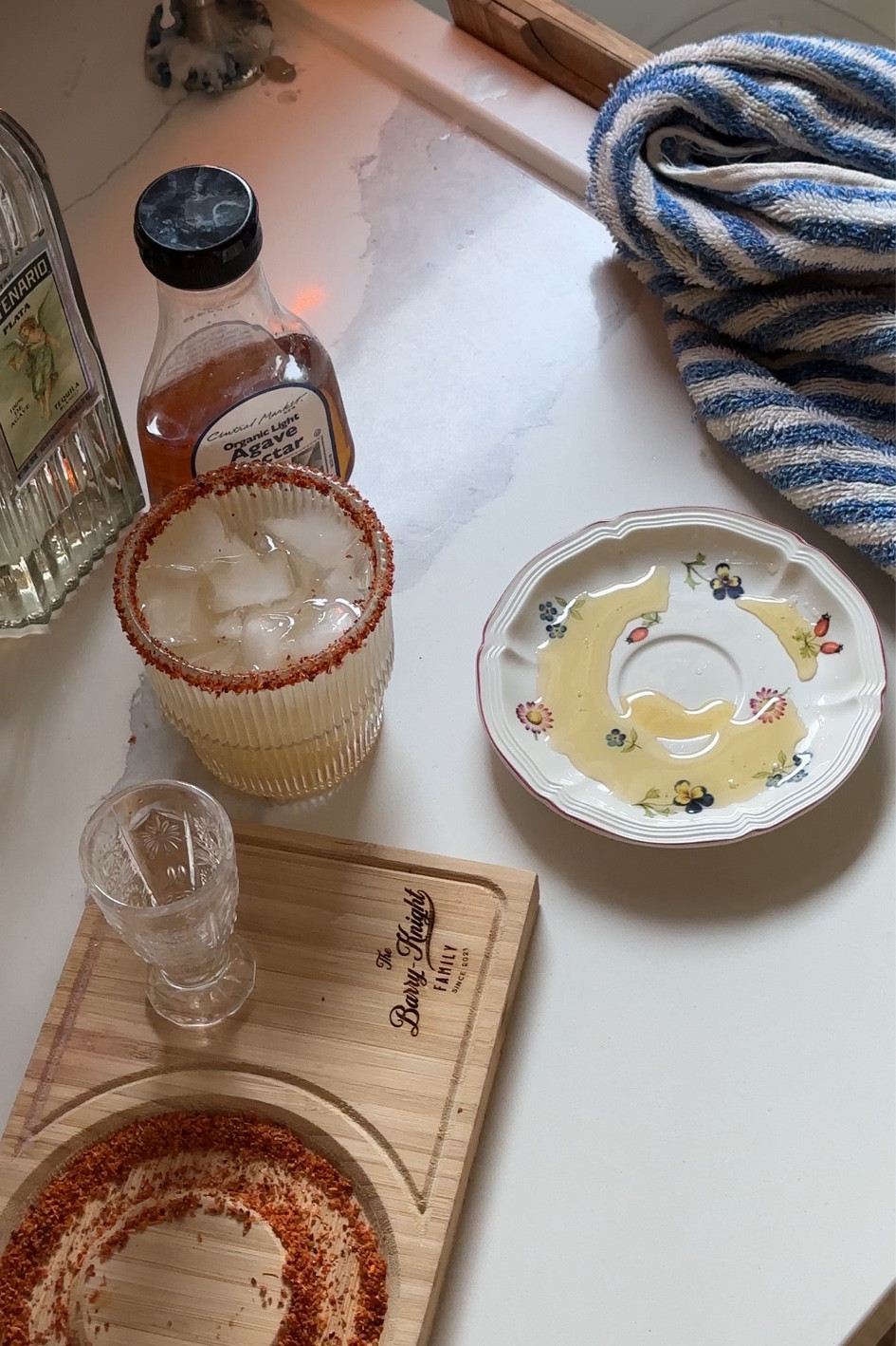 Personalized Cocktail and Decanter Tray 