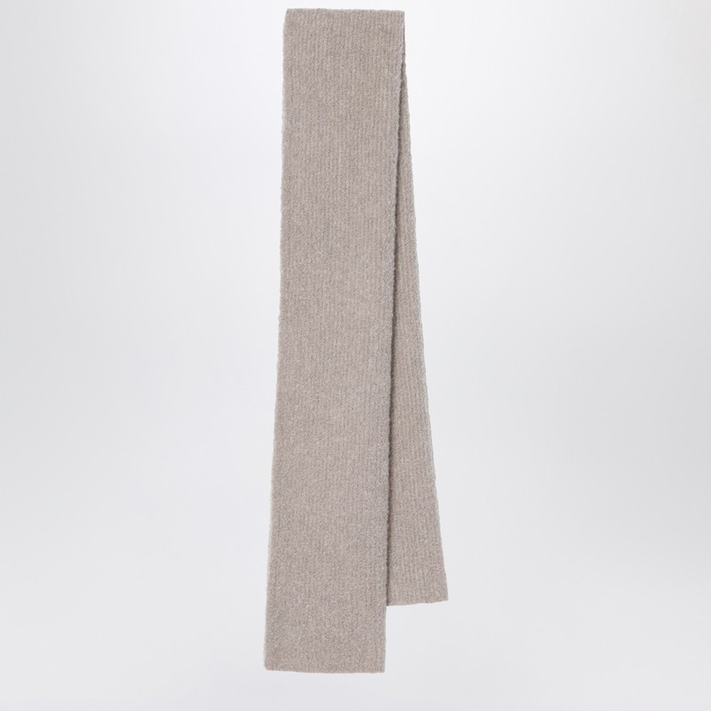 Beige Luthgard scarf in cashmere and silk blend | The Double F
