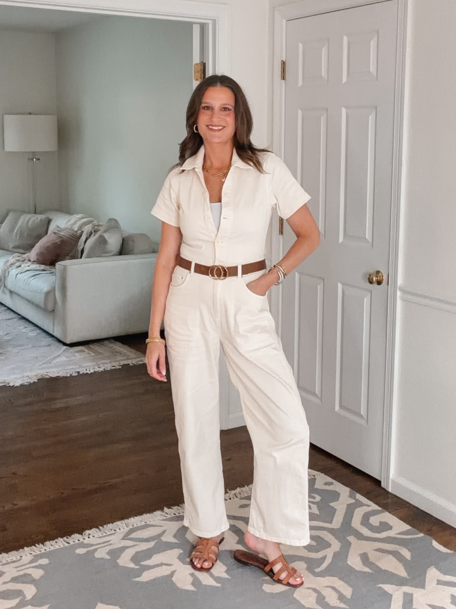 Love a good jumpsuit. Mine is unavailable, but linking some similar cute options.

#LTKootd #LTKOver40