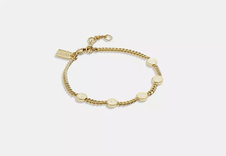 Coach Enamel Linear Bracelet | Coach Outlet US