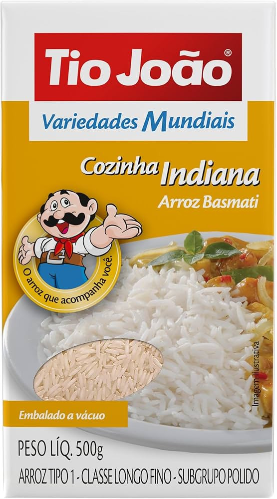 Tio João Arroz Basmati Variedades Mundiais - 500G | Amazon (BR)