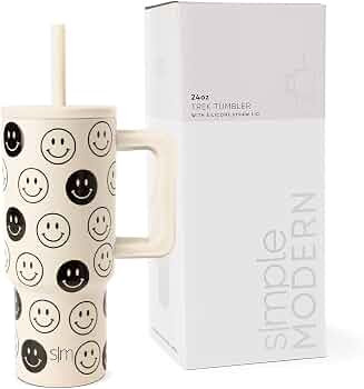 Simple Modern Kids 24 oz Tumbler with Handle and Silicone Straw Lid | Spill Proof and Leak Resist... | Amazon (US)