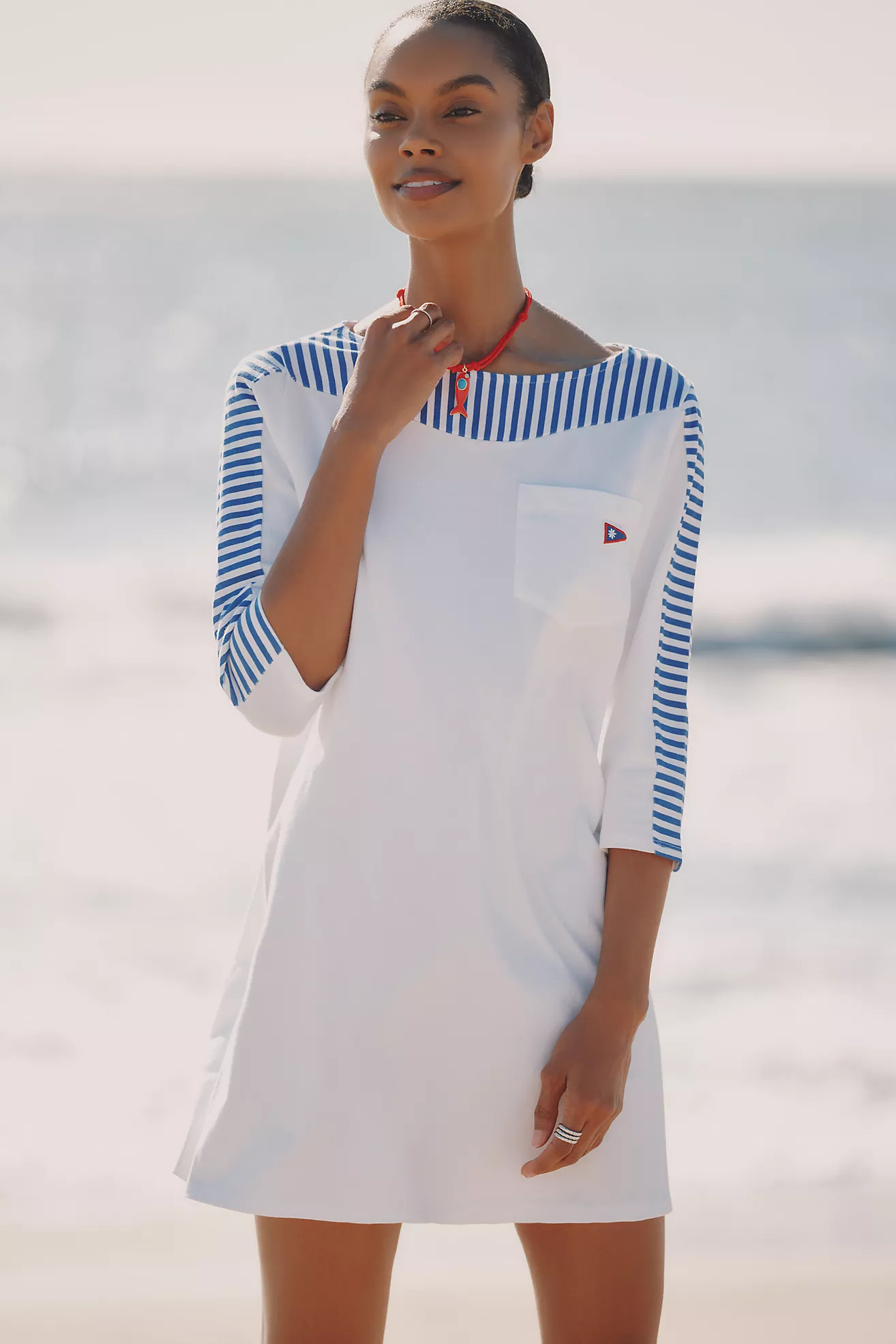 Celandine Punting Boat-Neck T-Shirt Mini Dress | Anthropologie (US)