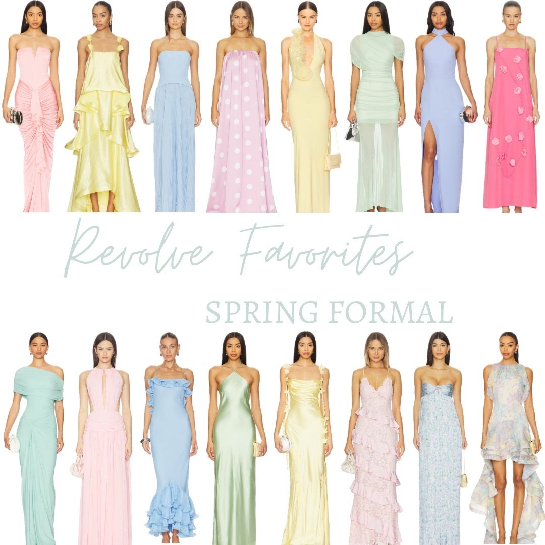 Spring formal dresses from revolve 💛 The perfect pastels for formals & weddings 🌸

#LTKWedding #LTKSeasonal