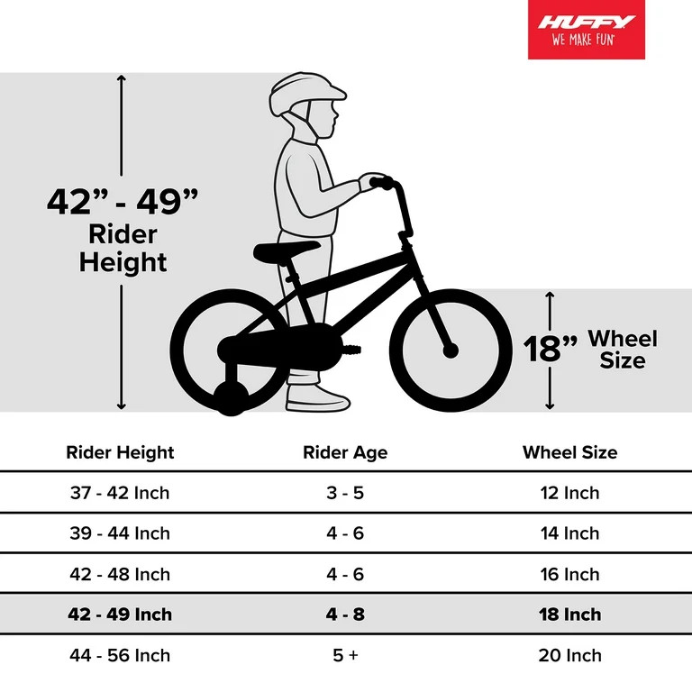 Huffy 18" Rock It Bicycle, for Kids Ages 5+ Years, Training Wheels, Yellow | Walmart (US)