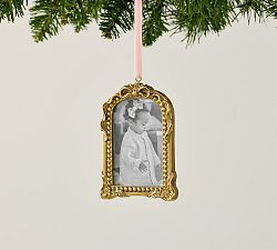 LoveShackFancy Gold Bow Frame Ornament | Pottery Barn (US)