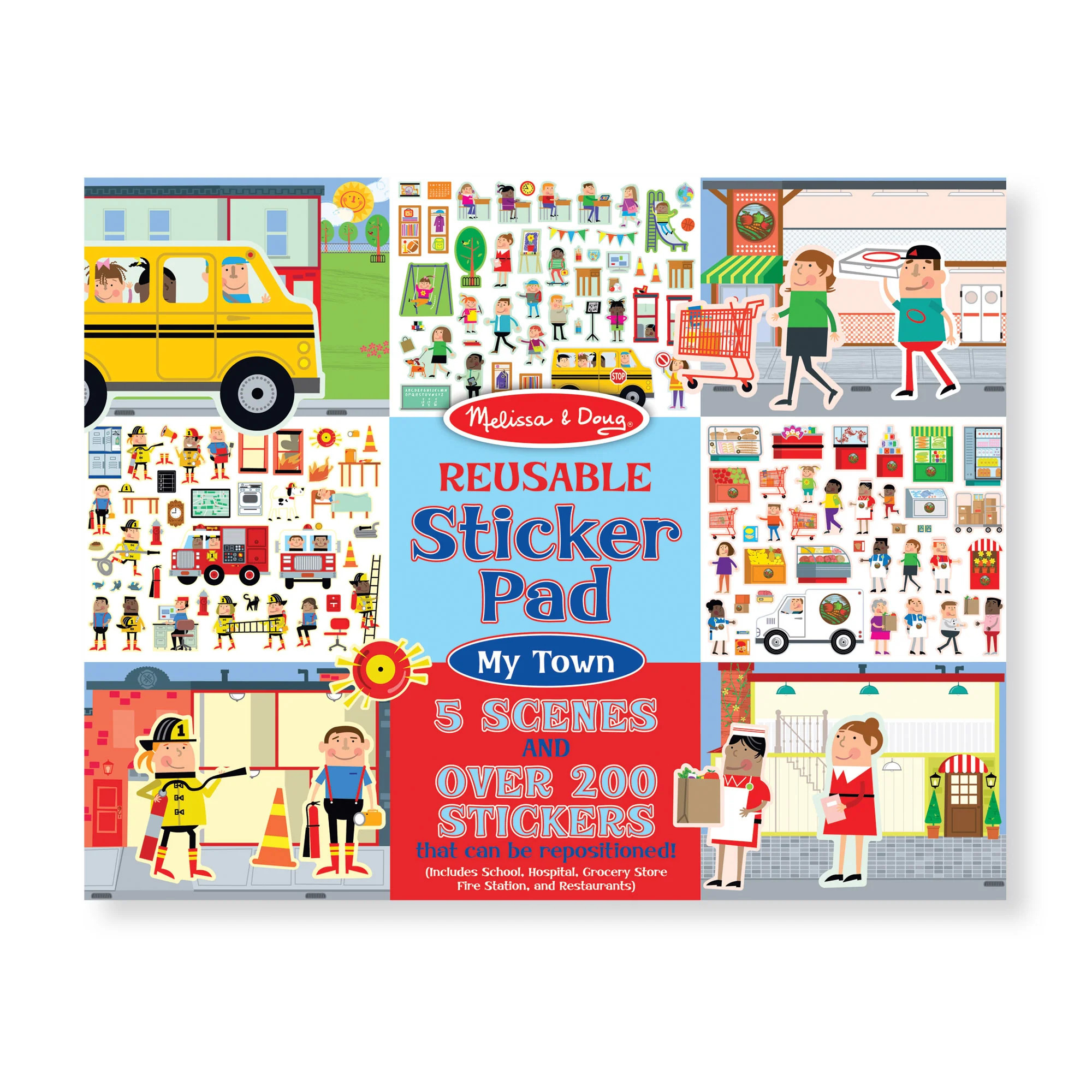 Reusable Sticker Pad - My Town | Melissa and Doug
