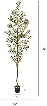Nearly Natural 82” Olive Artificial Silk Trees Green | Amazon (US)