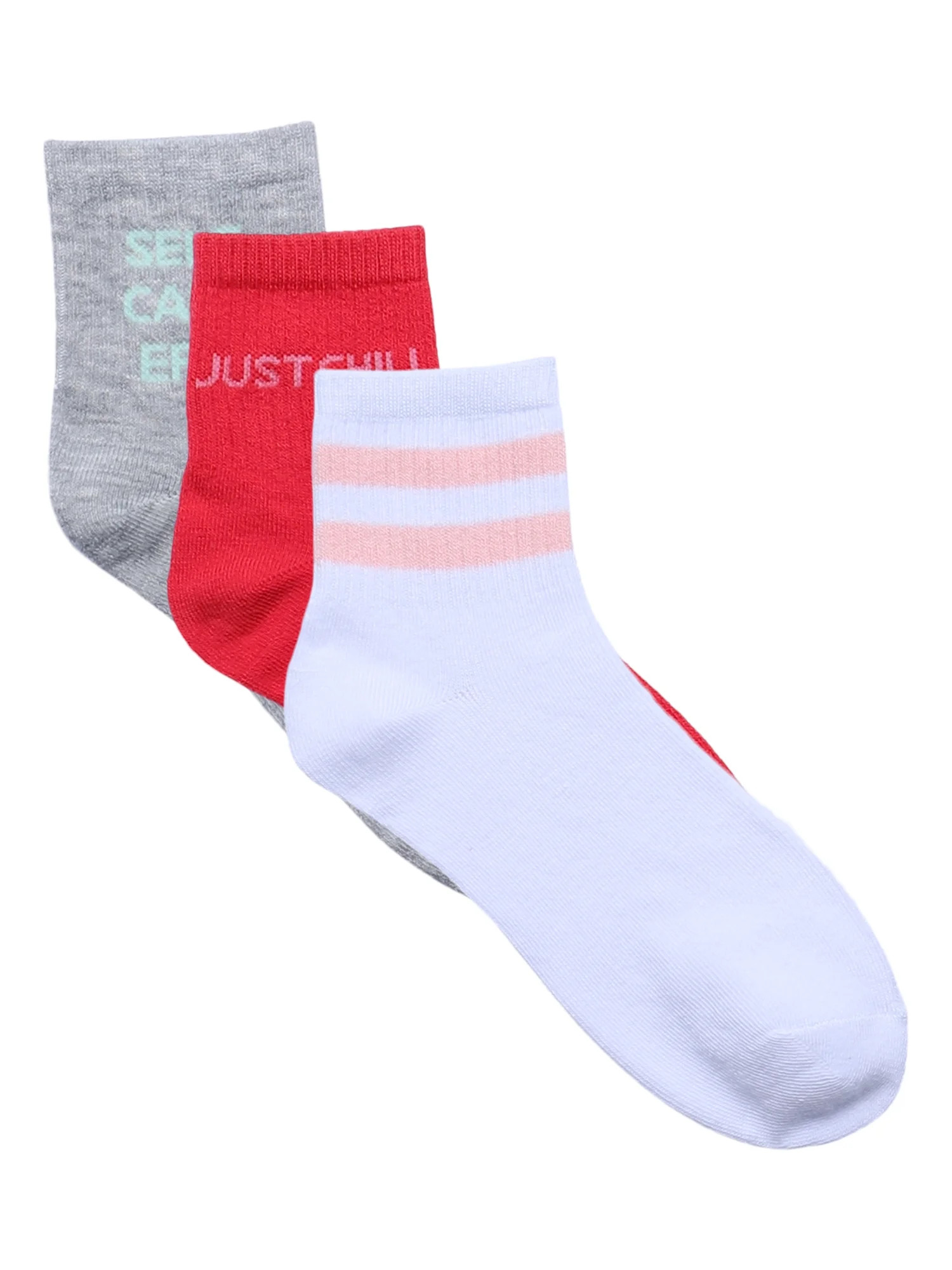 No Boundaries Ankle Socks, 3-Pack, Women's, Size 4-10 | Walmart (US)