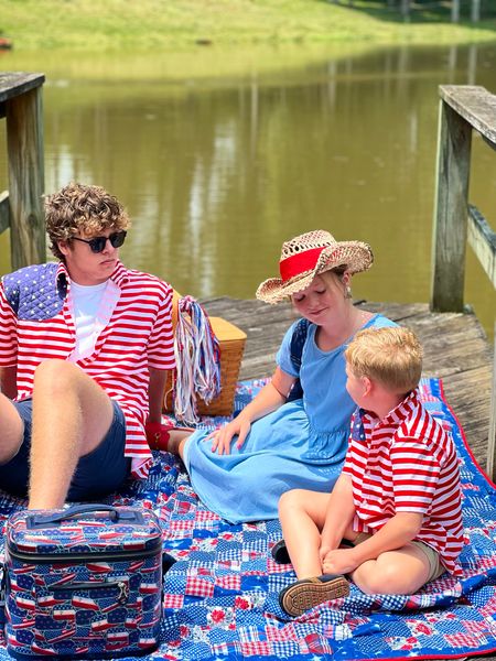 Patriotic sibling looks for 4th of July ❤️🤍💙 Use code AP25 to save on your order!  @bluequailclothingco #ad #bluequailclothingco #american 

#LTKstyletip #LTKkids #LTKfamily