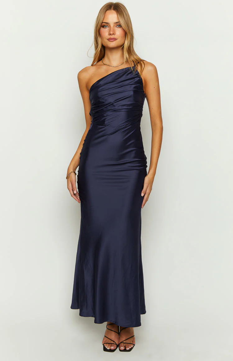 Tina Navy Formal Maxi Dress | Beginning Boutique (US)