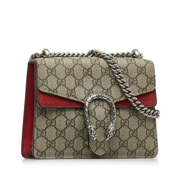 Pre-Owned Authenticated Gucci Mini GG Supreme Dionysus Crossbody Bag Coated Canvas Fabric Brown U... | Walmart (US)