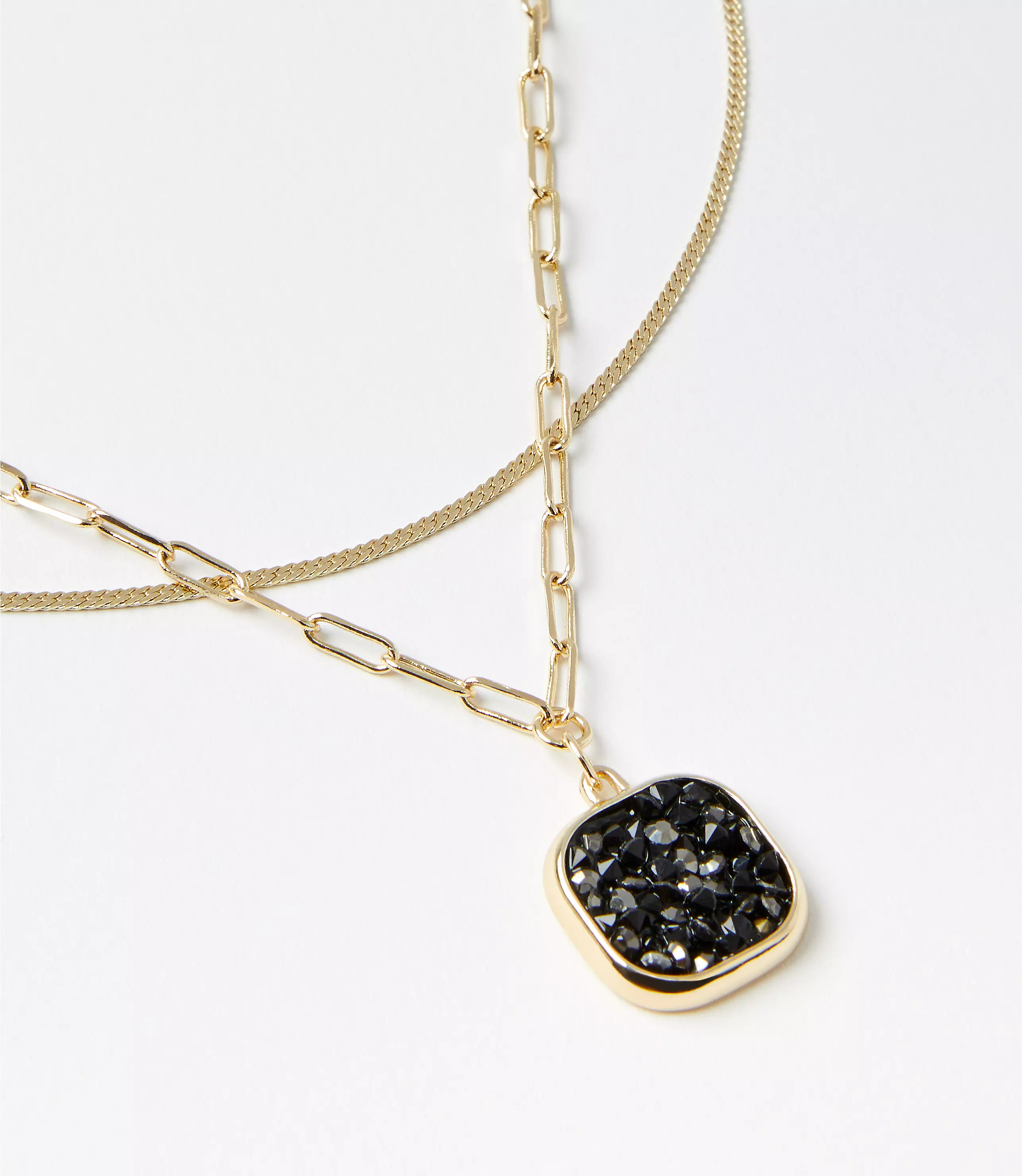 Druzy Layered Necklace | LOFT