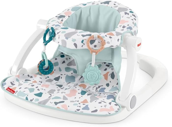 Fisher-Price Portable Baby Chair Sit-Me-Up Floor Seat With Developmental Toys & Machine Washable ... | Amazon (US)