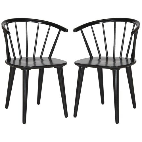 Safavieh Set of 2 Blanchard Side Chair (Wood Frame) Lowes.com | Lowe's