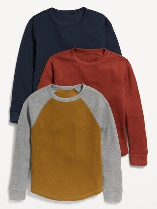 Thermal-Knit Long-Sleeve T-Shirt Variety 3-Pack for Boys | Old Navy (US)