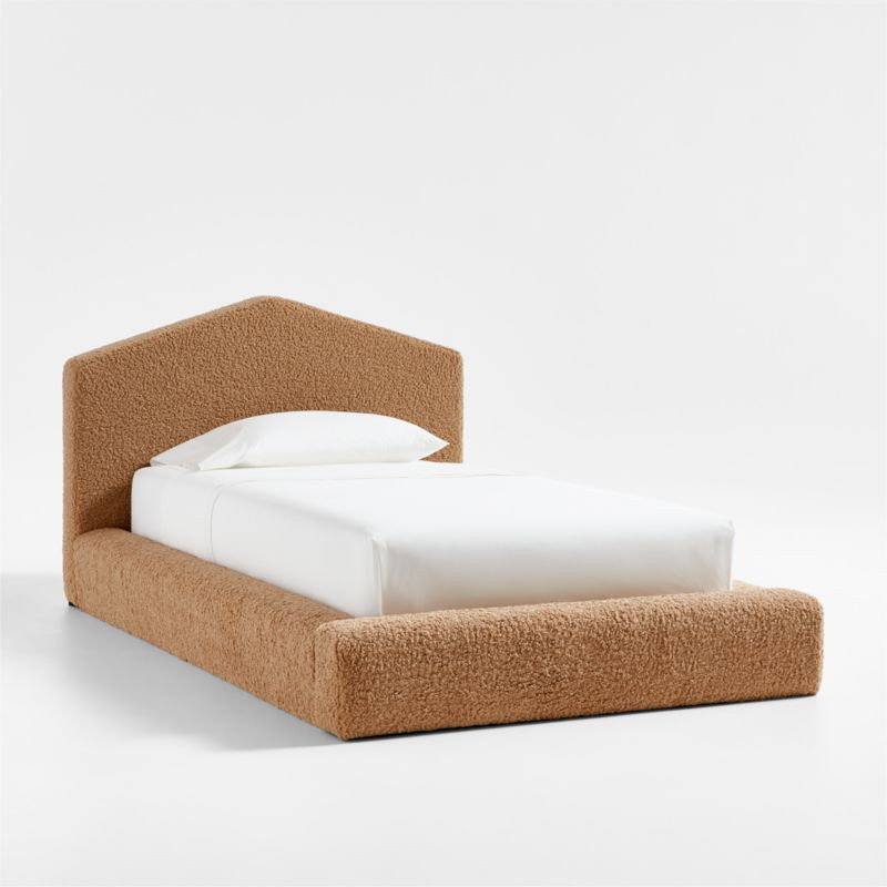 Tucker Brown Sherpa Kids Twin Bed by Jeremiah Brent + Reviews | Crate & Kids | Crate & Barrel
