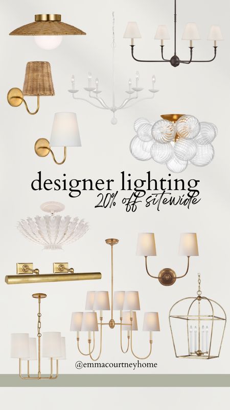 Designer lighting is 20% off sitewide through the weekend! This is my favourite way to splurge on home items. I splurge on designer high quality lighting but save on other home items like furniture/rugs/decor 

#LTKsalealert #LTKhome #LTKSeasonal
