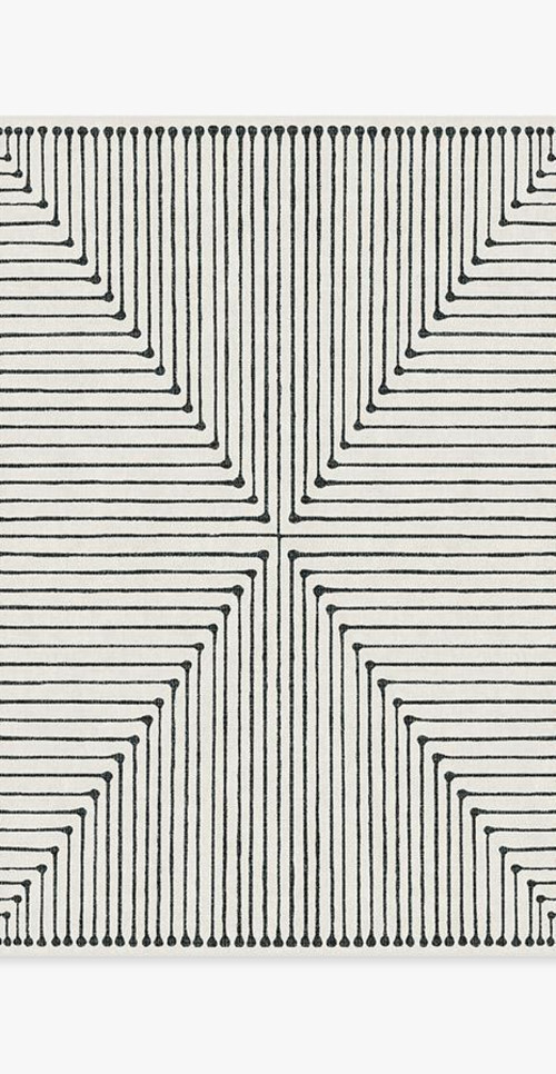 Jonathan Adler Inkdrop Black & Ivory Rug | Ruggable
