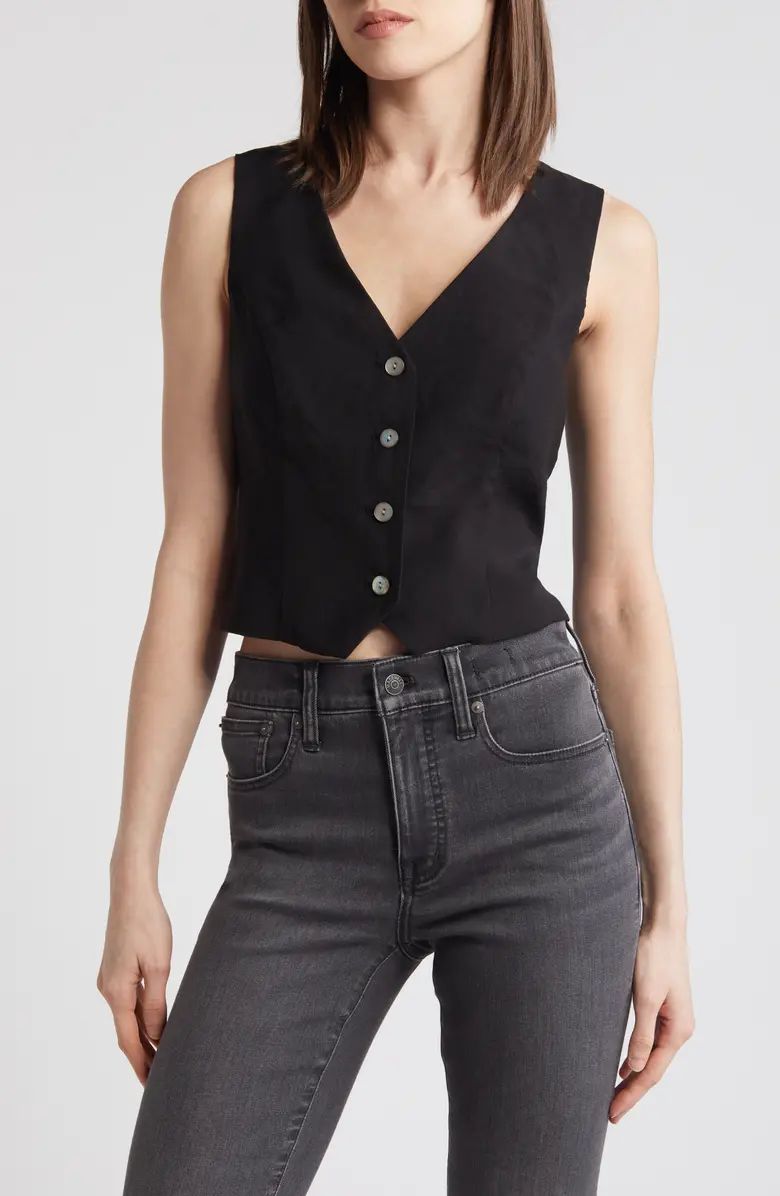 Madewell Katrina Crop Vest Top | Nordstrom | Nordstrom