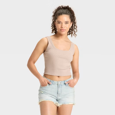 Women's Slim Fit Scoopneck Tank Top - Wild Fable™ | Target