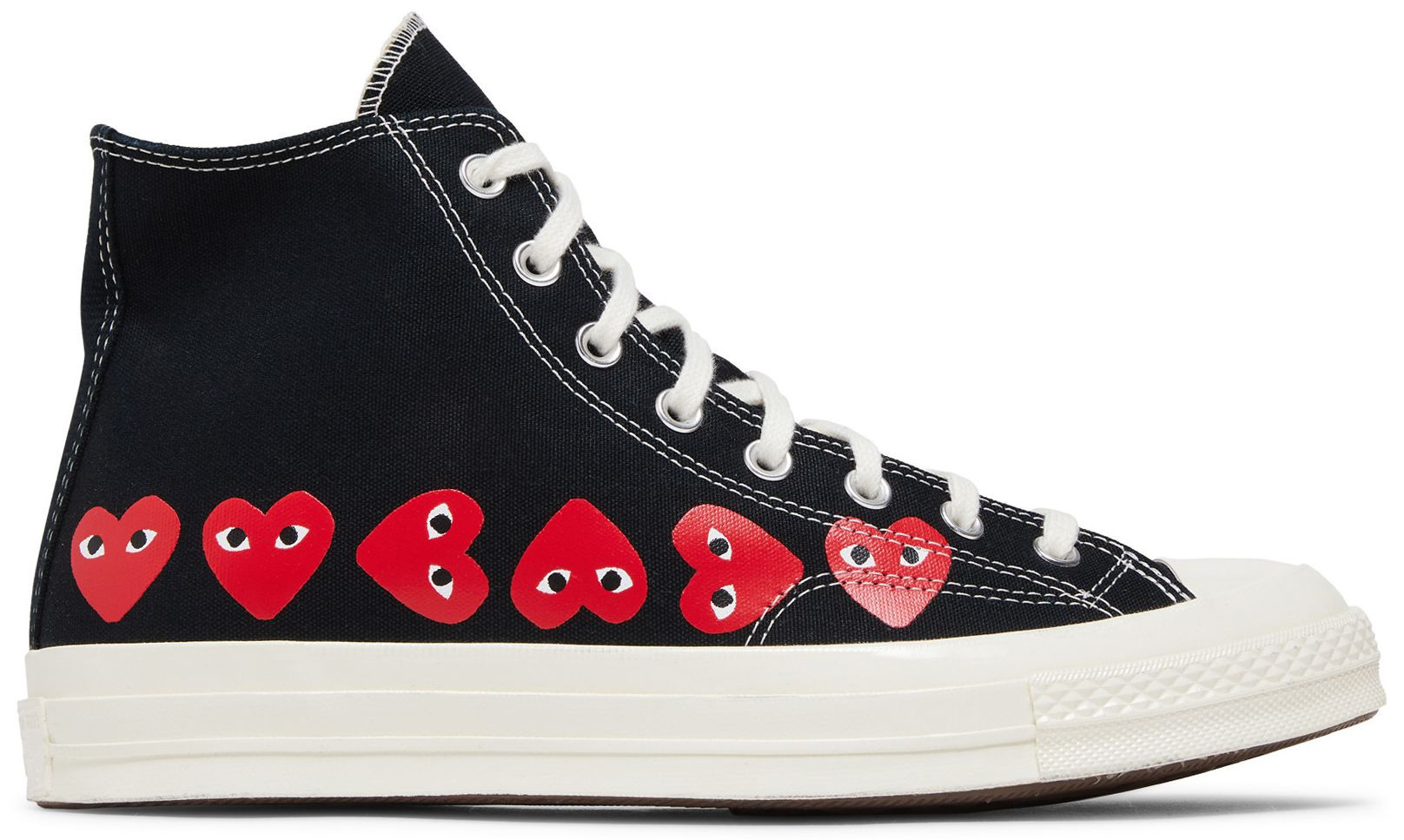 Comme des Garçons PLAY x Chuck 70 High 'Multi Heart - Black' | GOAT