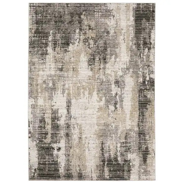 Style Haven Nelson Abstract Etchings Grey/ Beige Indoor Area Rug - Bed Bath & Beyond - 35738049 | Bed Bath & Beyond