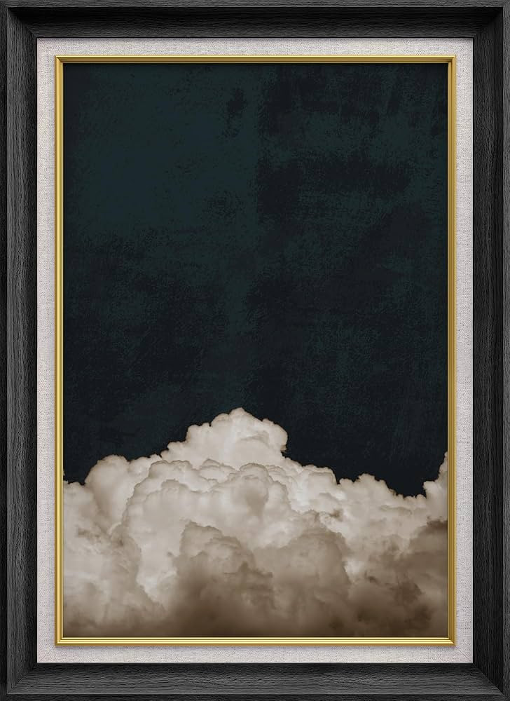 SIGNWIN Premium Frame Art Pastel Watercolor Pastel Duotone Clouds Sky Landscape Nature Wilderness... | Amazon (US)