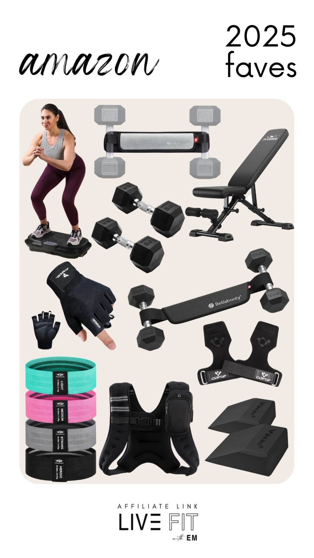Elevate your fitness game with our top workout picks! From vibrating plates to adjustable weight benches, these products are designed to enhance your strength training and muscle activation. Get ready to crush your goals and sculpt the body you want. #WorkoutGear #FitnessEssentials #StrengthTraining #HomeGym #FitnessJourney #GetSweaty #WorkoutMotivation																					 

 #LTKfitnessgoals #LTKActive #LTKHome