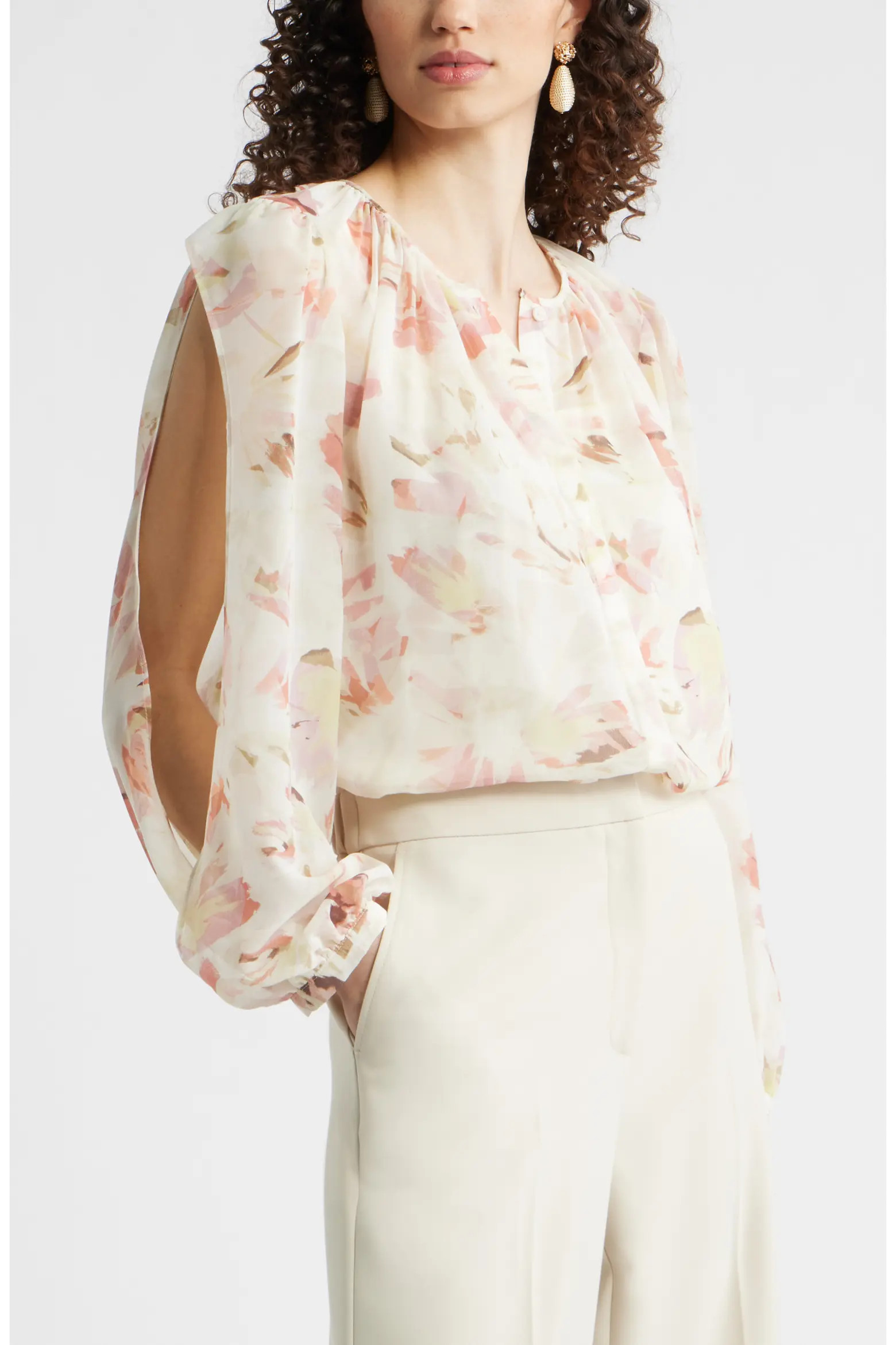 Split Sleeve Top (Women) | Nordstrom | Nordstrom