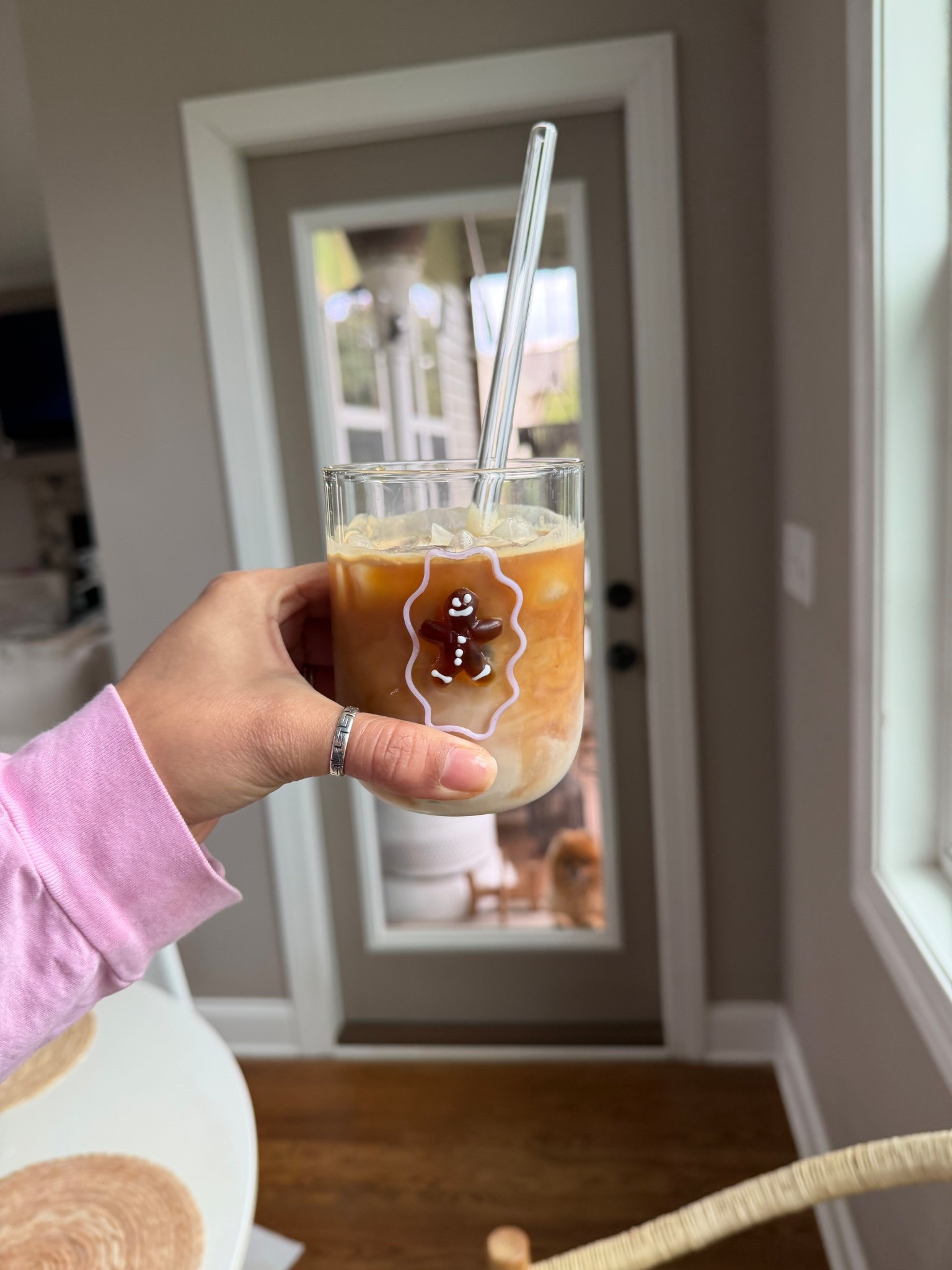 Cutie Gingerbread  glass on sale for $10 right now :) perfect for iced coffee 