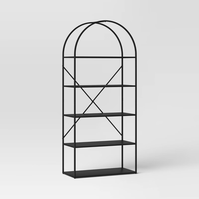 72" Glasgow Metal Arch Bookshelf Black - Project 62™ | Target
