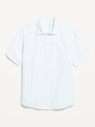 Classic Fit Everday Dobby Shirt | Old Navy (US)