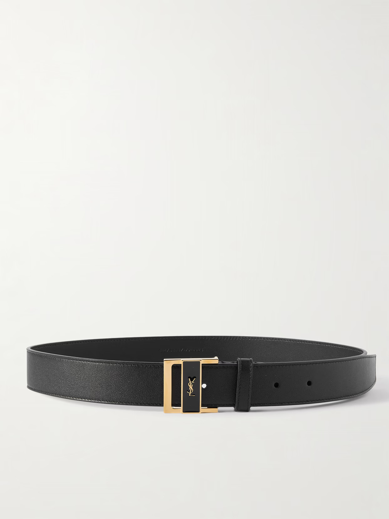 SAINT LAURENT - Leather Belt - Black | NET-A-PORTER (US)