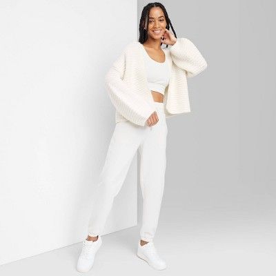 Women's Slouchy Sweater - Wild Fable™ Off-White M | Target