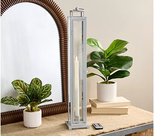 Home Reflections Indoor/Outdoor (1) 24" Taper Lantern | QVC