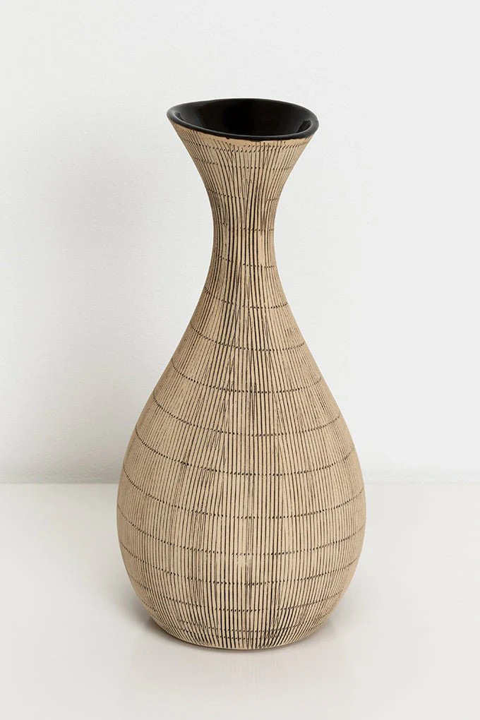 Goddess Ceramic Textured Vase | Cura Home