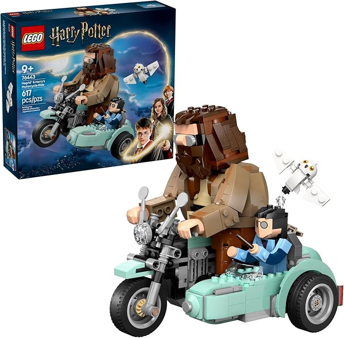 LEGO Harry Potter Hagrid & Harry's Motorcycle Ride Building Toy, Ages 9+ | Amazon (US)