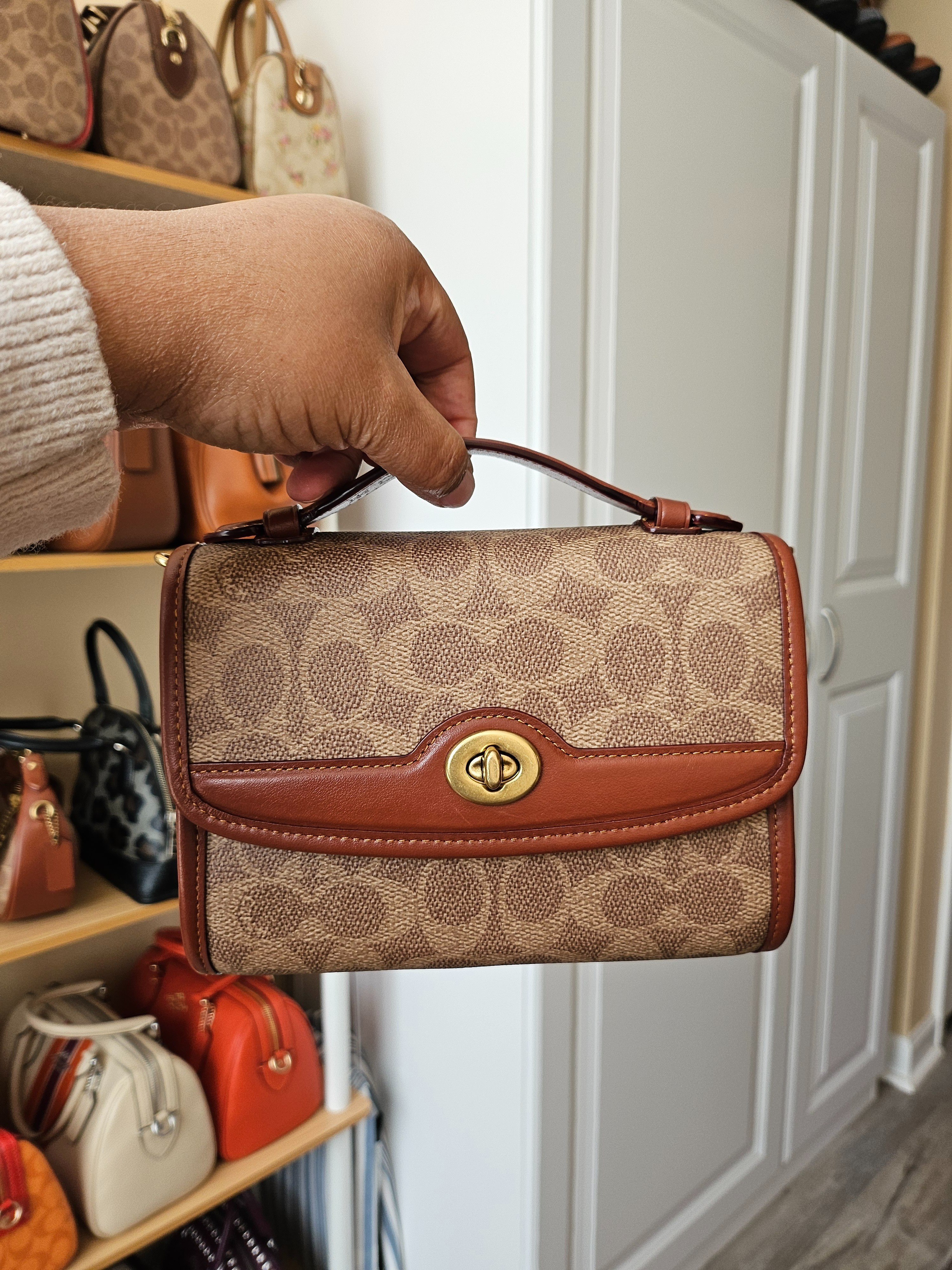 Restored Coach Kip Turnlock Crossbody 

