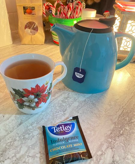 Loving my new teapot and tea. Favourite tea at the moment is Tetley chocolate mint tea. #teapot #tea #giftidea 

#LTKHoliday #LTKGiftGuide #LTKhome
