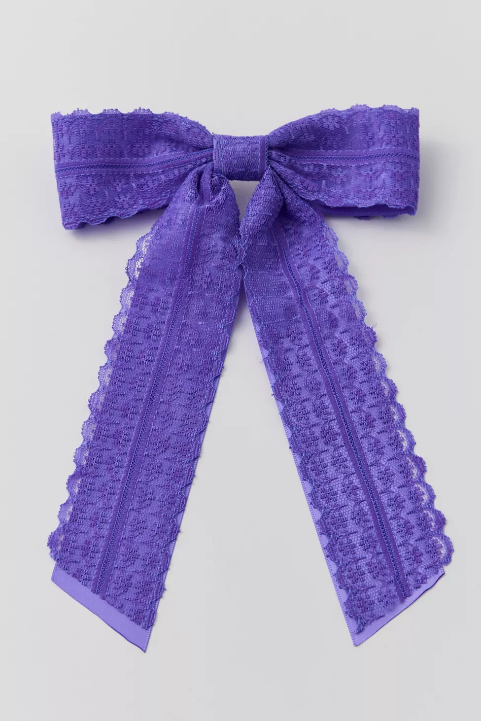 Dolly Satin Lace Hair Bow Barrette | Urban Outfitters (US and RoW)