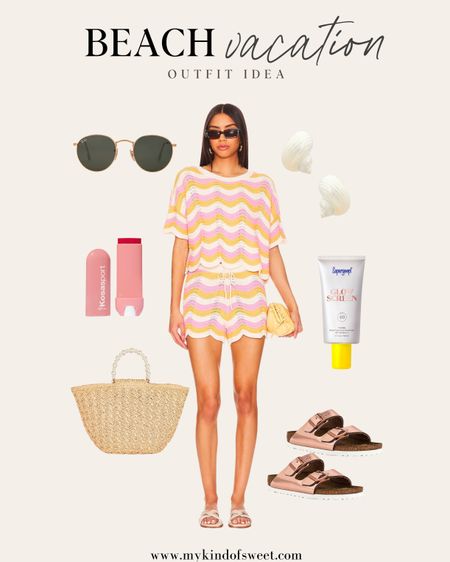 Beach vacation outfit idea // love this colorful two-piece set for a fun beach day look! 

#LTKtravel #LTKswim #LTKstyletip