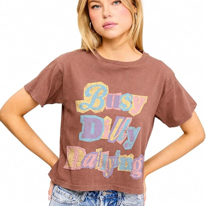Women's Graphic Crop T-Shirt | Amazon (US)