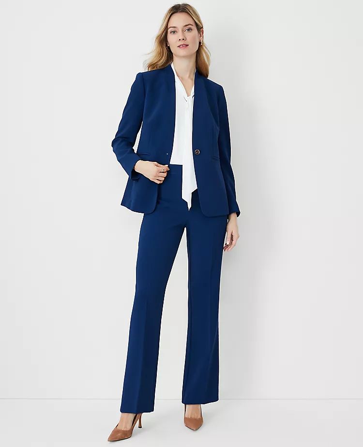 The Side Zip Trouser Pant in Fluid Crepe | Ann Taylor (US)